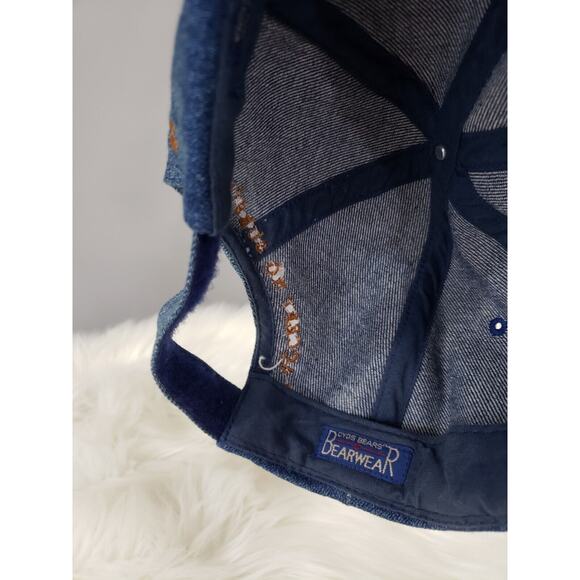 VINTAGE Boyds Bear Baseball‎ Hat Bearwear Denim Cap Adjustable 90s Dad Mom 80s - Picture 7 of 8
